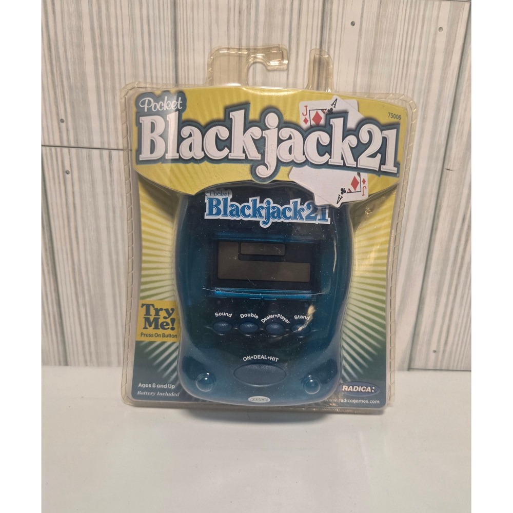 Pocket Blackjack 21 Handheld Electronic Game Radica Casino Style‎ New
